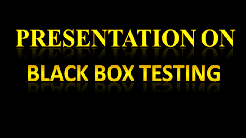 Black Box Testing PPT